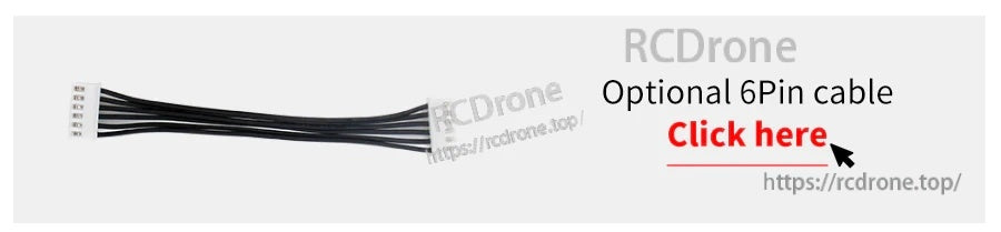 Optional 6-pin cable harness for connecting the tracking sensor module to a controller board