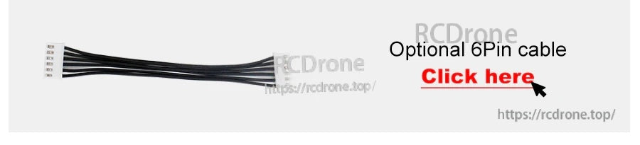 Optional 6-pin cable accessory banner for XH2.54 connector lead