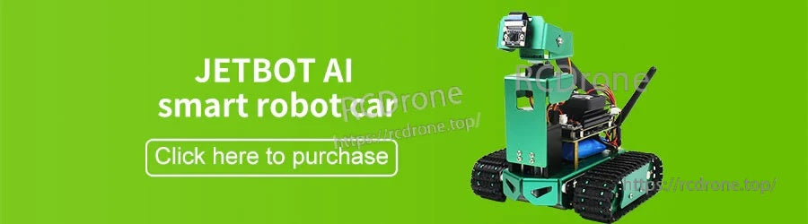Banner for JETBOT AI smart robot car compatible with visual automatic driving track workflows