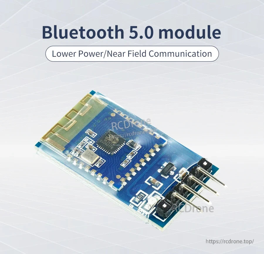 Yahboom Bluetooth 5.0 module (CC2541) with NFC and low-power BLE UART board in heat-shrink sleeve
