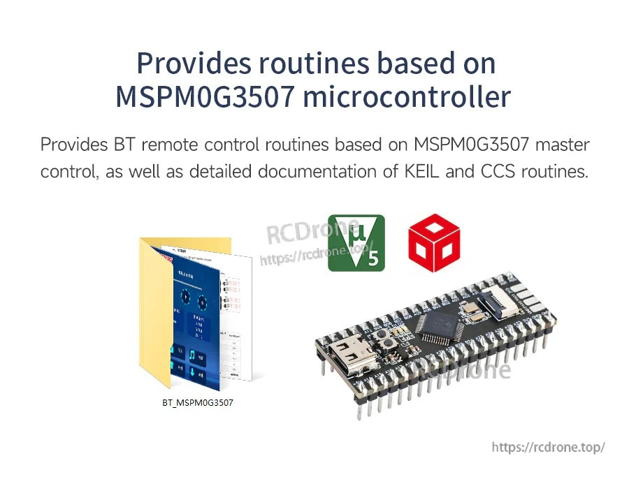 Documentation note about routines based on MSPM0G3507 microcontroller with KEIL and CCS references