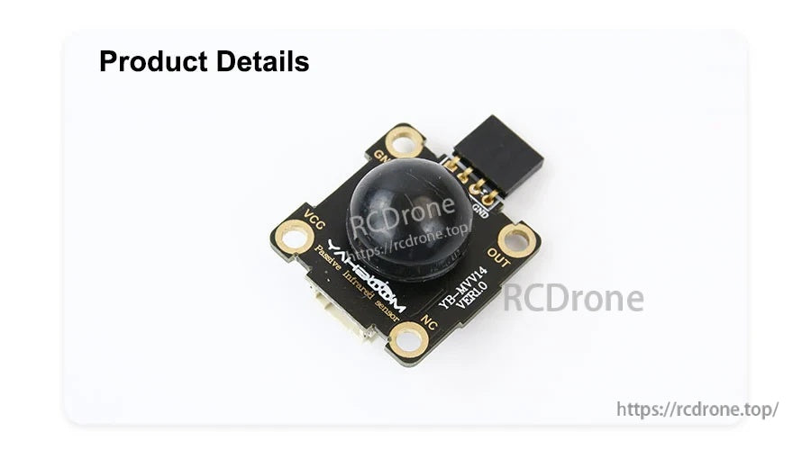 Yahboom YB-HMV14 PIR Human Body Infrared Sensor product detail photo on white background