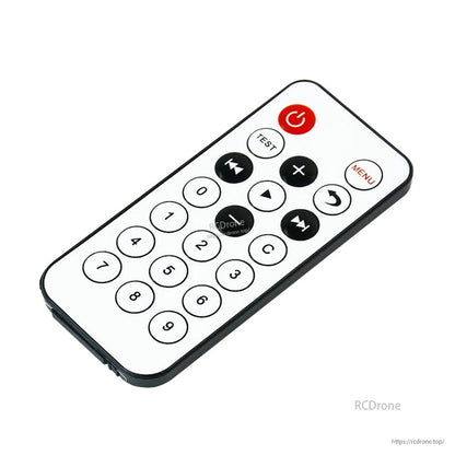Yahboom infrared remote controller with numeric keypad, power button, and media navigation keys