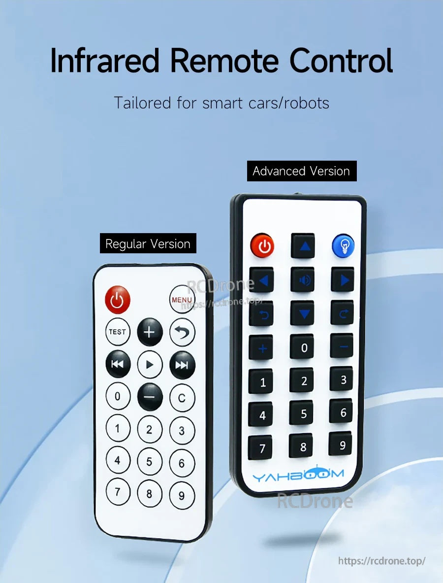 Yahboom Infrared Remote Controller regular and advanced versions for smart car and robot control