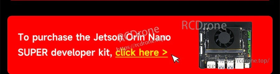 Red banner link to purchase the Jetson Orin Nano SUPER developer kit with fan-cooled heatsink