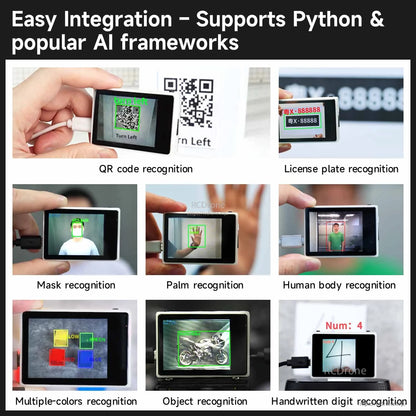 Yahboom K210 Vision Recognition Module (1TOPS) with OV2640 2MP Camera & 2.0in Touch LCD, UART