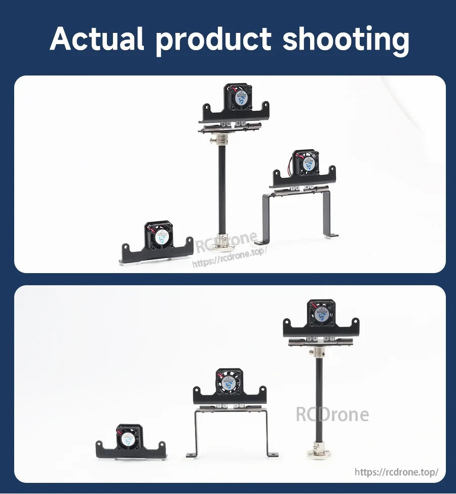 Yahboom K230 Vision Module Bracket real product photos of fixed, adjustable, and heightened mounts