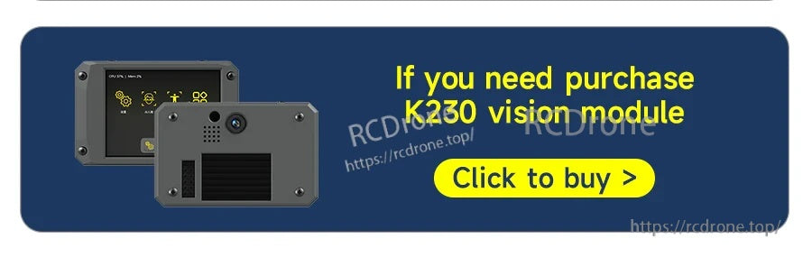 Banner linking to purchase the K230 vision module (module not included with bracket kits)