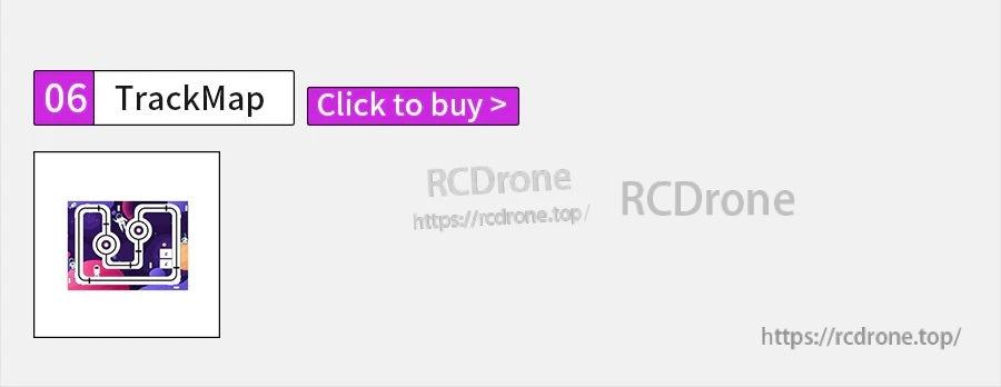 Screenshot of a TrackMap section with a small circuit-style map icon and a “Click to buy” button