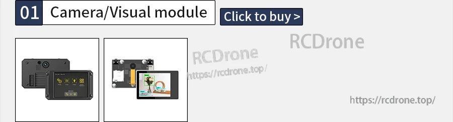 Camera/visual module for Yahboom MSPM0G3507 smart robot, with camera sensor board and small display board