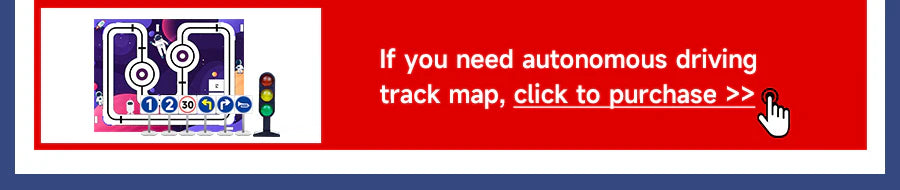 Banner offering an autonomous driving track map add-on for Yahboom smart robot, with click to purchase text