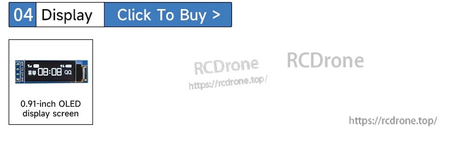Display accessory option: 0.91-inch OLED display screen module