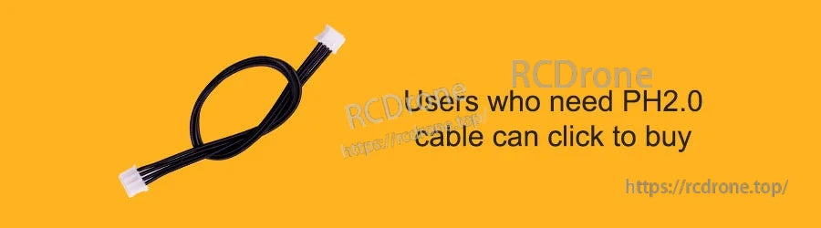 PH2.0 4-pin cable accessory for connecting the sensor module to compatible expansion boards