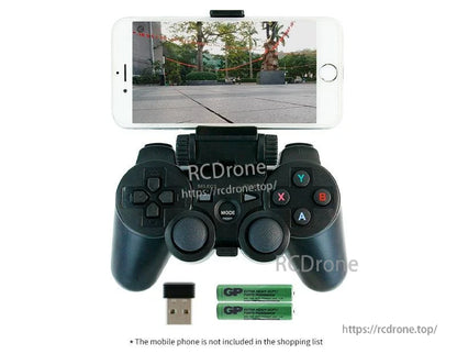 Yahboom USB 2.4G Wireless/Wired PS2 Remote Control Handle for ROS/ROS2 Robot & Smart Car (15m)