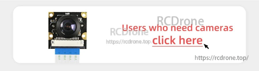 Camera module callout with link text for users who need cameras
