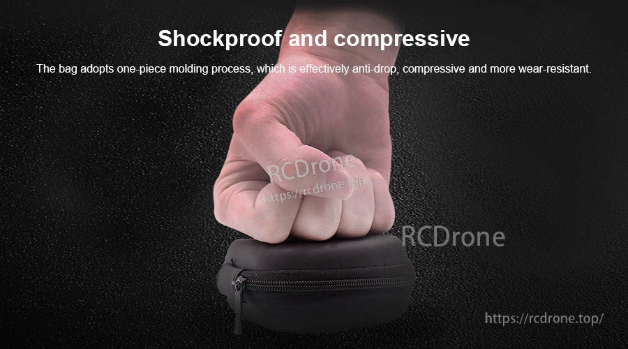 Hand pressing Yahboom micro:bit storage case to illustrate shockproof, compressive protection