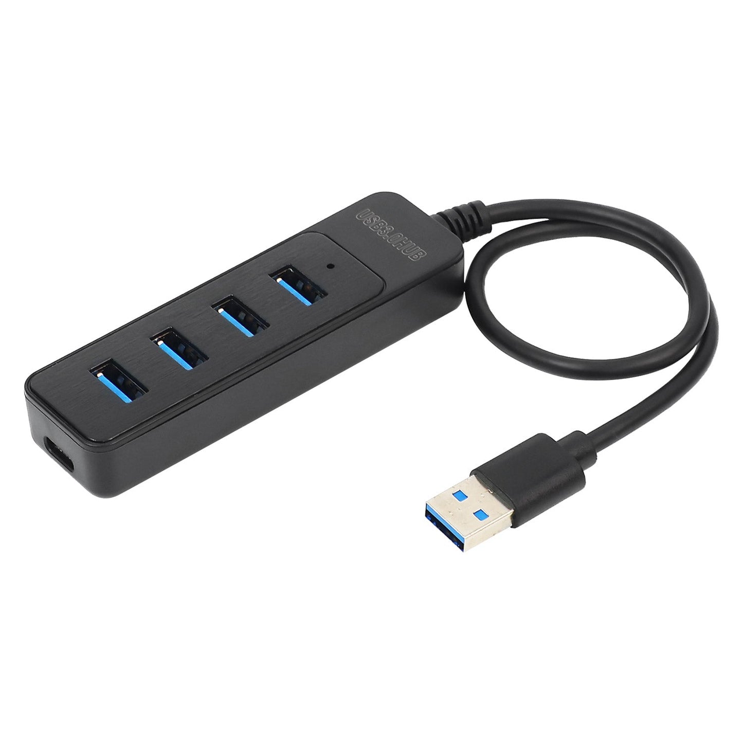 Yahboom USB 3.0 1-to-4 Port Expansion Hub with four USB-A ports and attached USB-A cable