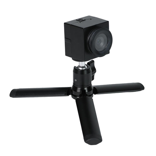 Yahboom 5MP USB Camera on mini metal tripod, front lens view