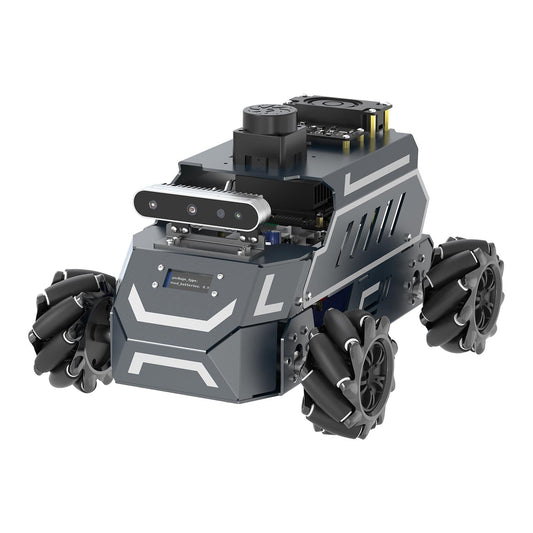 Yahboom ROSMASTER M1 ROS2 Robot mecanum wheel mobile base with front depth camera and stacked sensors