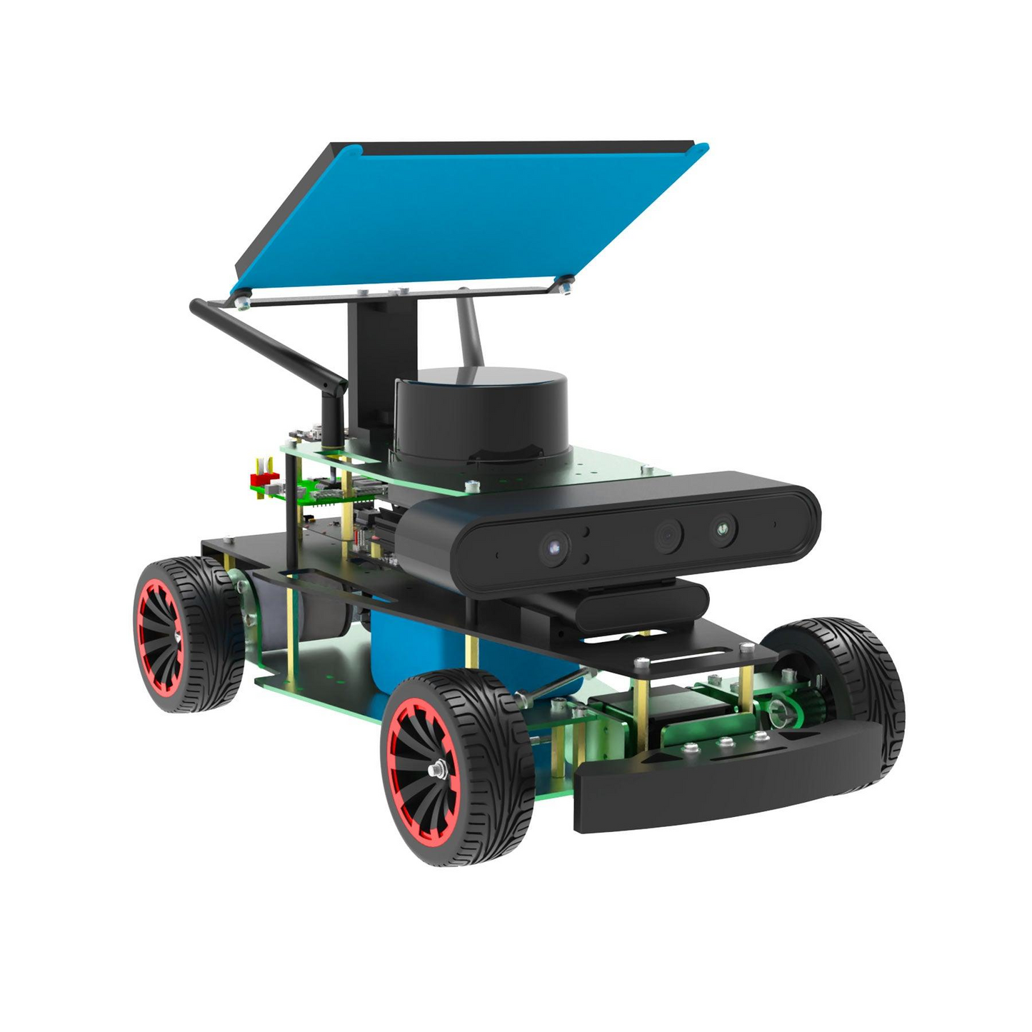 ROSMASTER R2 ROS2 Ackermann Robot Car with Voice Interaction for Jetson Nano/Orin SUPER/Raspberry Pi 5 (1.8m/s)