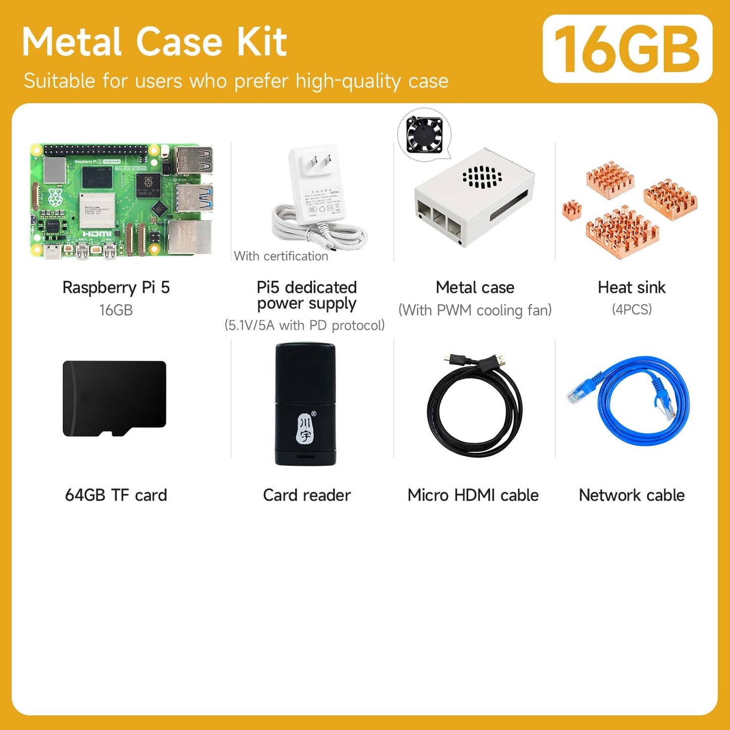 Raspberry Pi 5 AI Large Model Board and Starter Kit(1G/2G/4G/8G/16G)