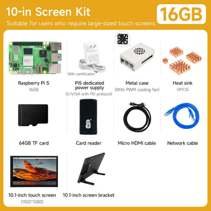 Raspberry Pi 5 AI Large Model Board and Starter Kit(1G/2G/4G/8G/16G)