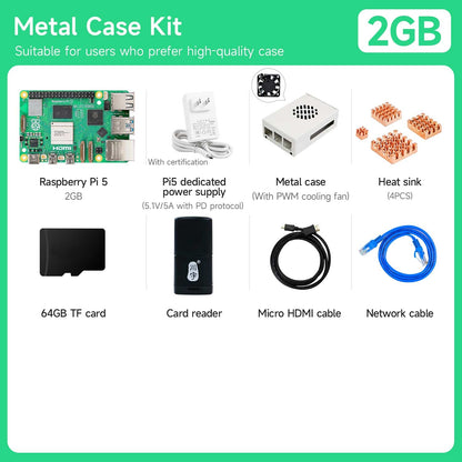 Raspberry Pi 5 AI Large Model Board and Starter Kit(1G/2G/4G/8G/16G)