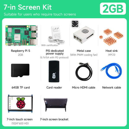 Raspberry Pi 5 AI Large Model Board and Starter Kit(1G/2G/4G/8G/16G)