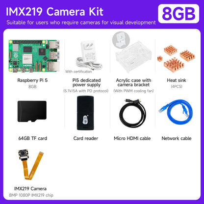 Raspberry Pi 5 AI Large Model Board and Starter Kit(1G/2G/4G/8G/16G)
