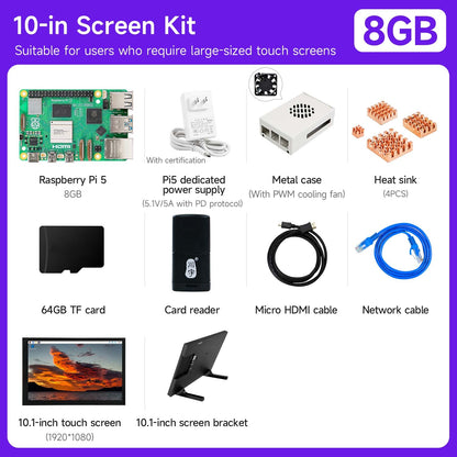 Raspberry Pi 5 AI Large Model Board and Starter Kit(1G/2G/4G/8G/16G)