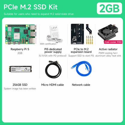 Raspberry Pi 5 AI Large Model Board and Starter Kit(1G/2G/4G/8G/16G)