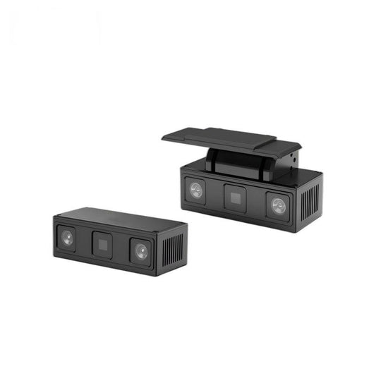 Yunshi Nano01/Nano02 3D Depth Camera set showing sensor unit and mounting bracket on white background