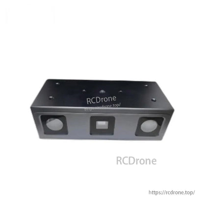 Top view of Yunshi Nano01/Nano02 3D Depth Camera housing with screw-mount holes and dual front lenses