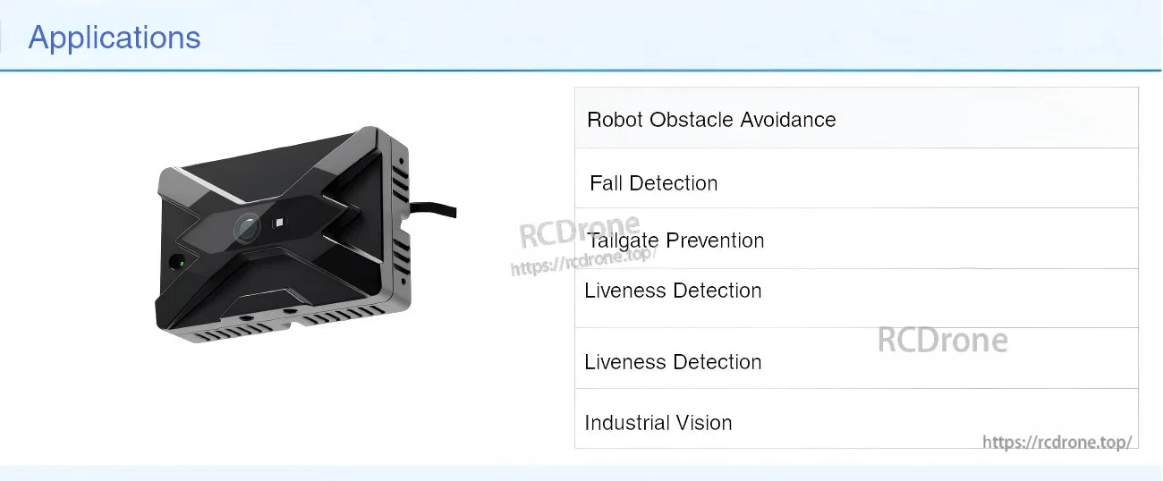 Yunshis CS20-P LiDAR depth sensor module, compact housing for indoor robot obstacle avoidance and detection