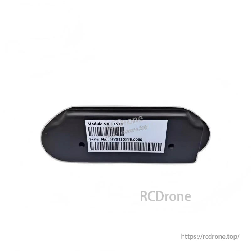 Bottom label with Module No. CS30 and barcode serial number sticker on the camera body