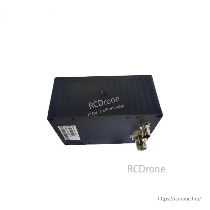 Bottom and connector side view of LiDAR sensor module with metal circular port and ID label