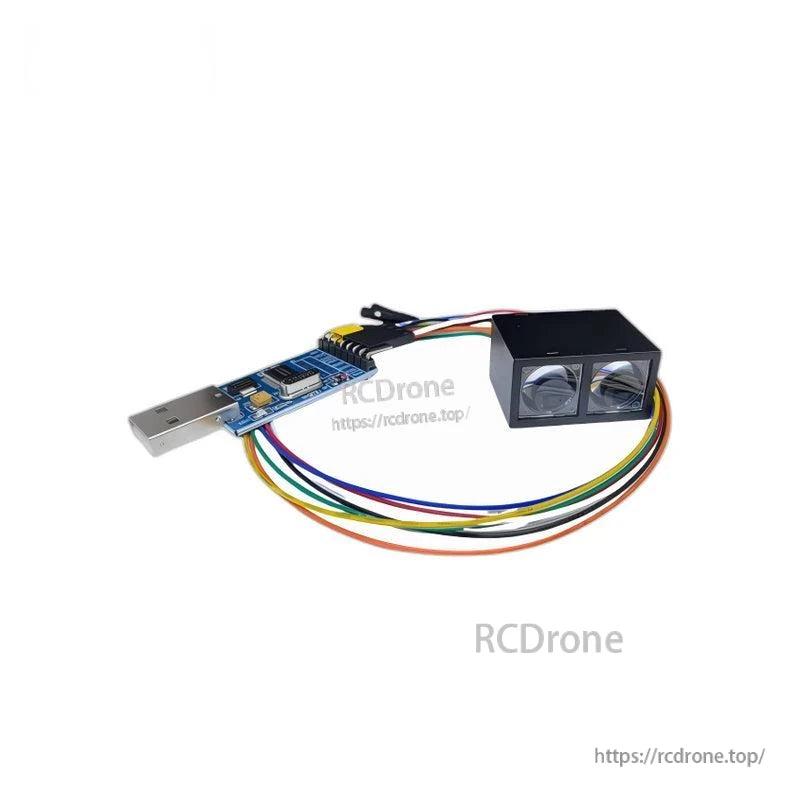Yunshis MVR2EB Laser Ranging Module 0.3-20m ToF Distance Sensor, UART/TTL for Robotics Integration
