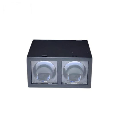 Yunshis MVR2TB ToF laser ranging module front view with dual optical windows in black housing
