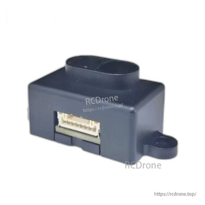 Side angle showing LiDAR module connector port depth and single mounting tab detail