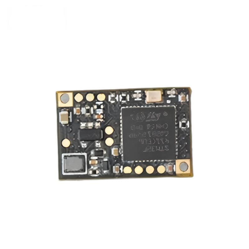Back side of Yunshis P8864 sensor board showing main IC package, solder pads, and components