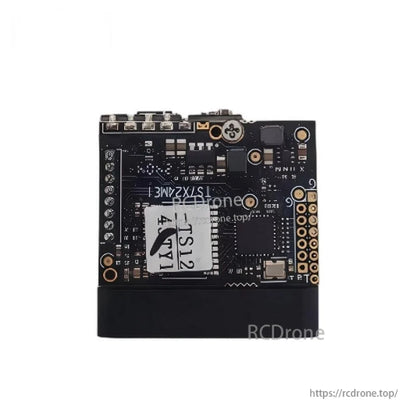 Top-down view of Yunshis PLS-K2000 module PCB showing pin pads/headers and component layout