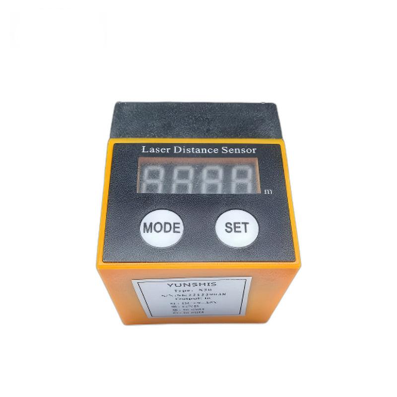 Yunshis S20 Laser Distance Sensor top view with digital display and MODE/SET buttons