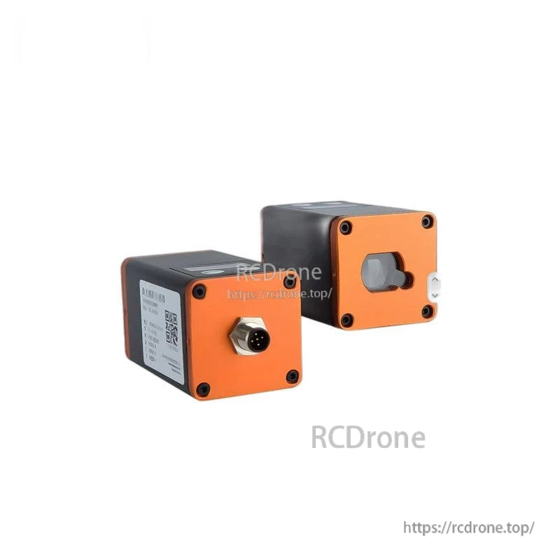 Two SK-A100 sensor units shown together, one with connector end and one with front optical window