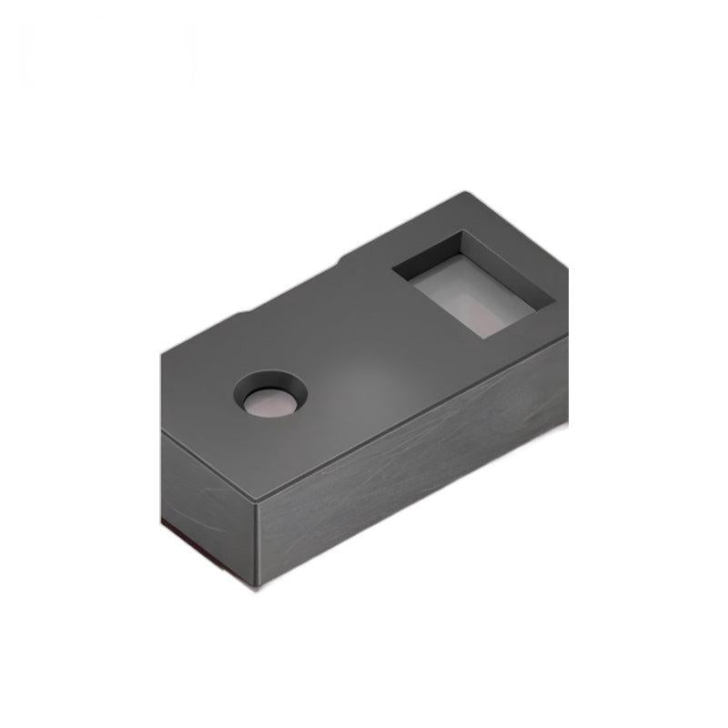 Yunshis TMF8829 dTOF Sensor module, angled top view with rectangular window and circular aperture