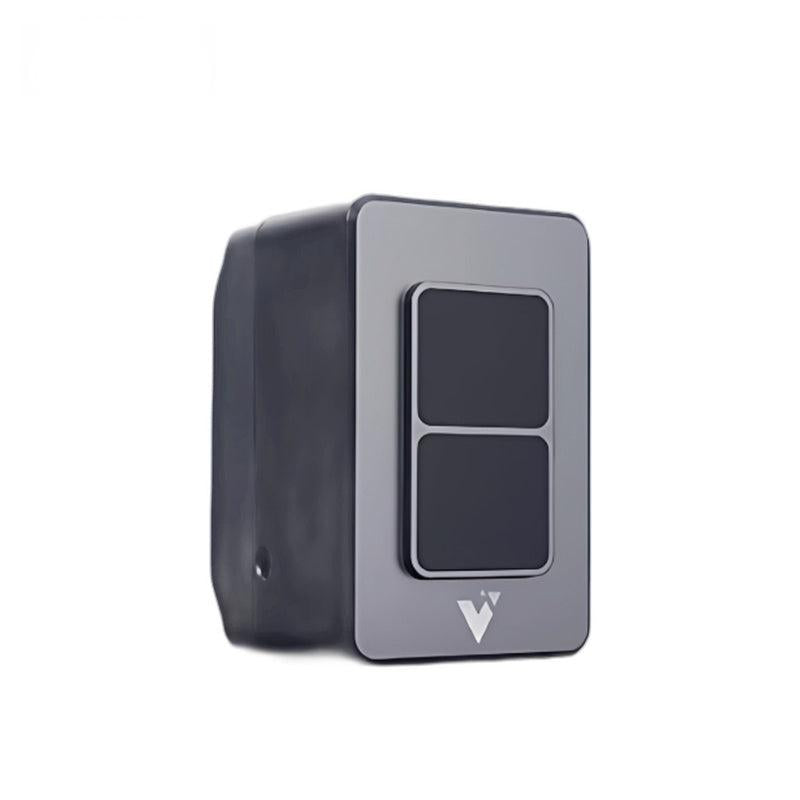 Yunshis XT-M60 Flash LiDAR Sensor angled front view with dual window faceplate