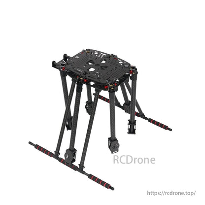ZD850 PRO Full Carbon Fiber 15 Inch FPV Drone Frame Kit with Unflodable Landing Gear Foldable Arm for FPV DIY Aircraft Hexacopter