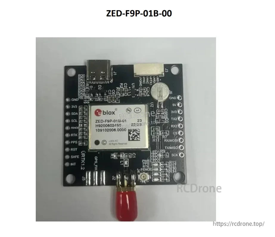 ZED-F9P-01B-01 RTK differential centimeter-level positioning module GPS navigation module new supply receiver GNSS board