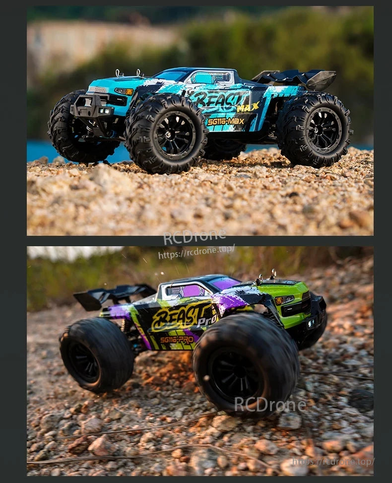 ZLL SG116 Pro/Max RC Car, SG116MAX electric scooter requires 2S or 3S battery for speeds up to 80KM/H.