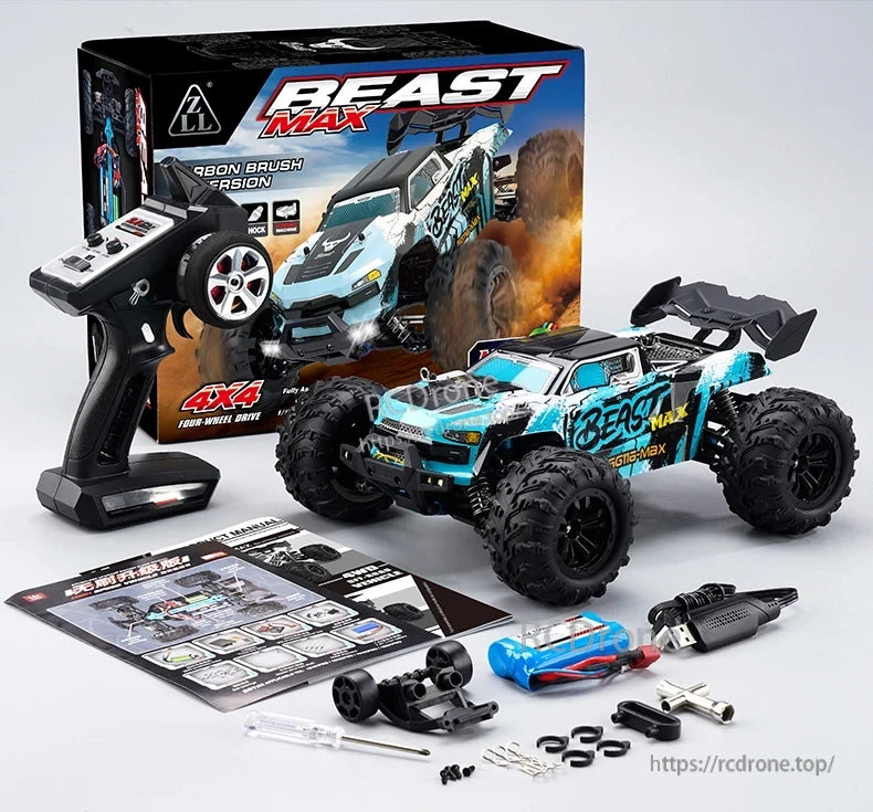 ZLL SG116 Pro/Max RC Car, BEAST MAX 4X4 RC Car with Remote and Accessories