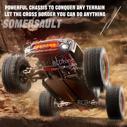 ZLL SG316 MAX/PRO 1:16 4WD Rc Car, ZLL SG316 MAX/PRO RC car with speeds up to 80km/h, LED lights, metal drivetrain, and 2.4GHz remote control.